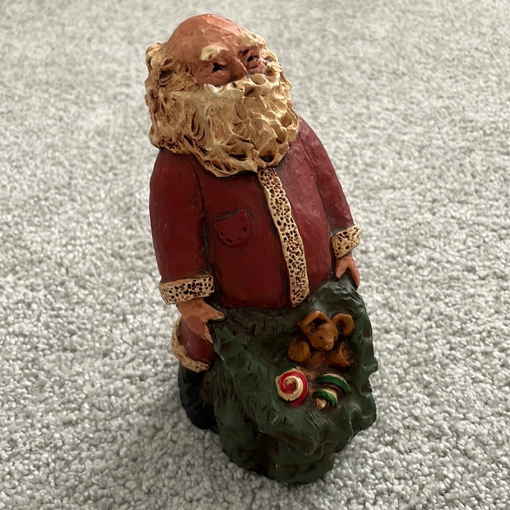 Rita Allred Signed Santa Figurine